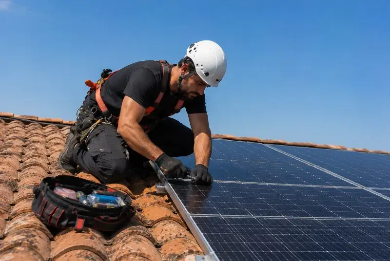 Maintenance et monitoring de panneaux solaires à Huillé-Lézigné